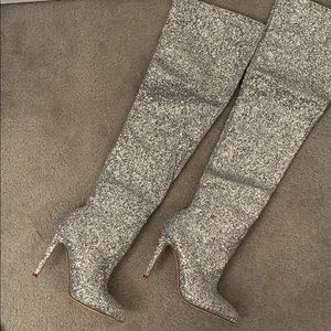 Knee High Glitter Sparkle boots